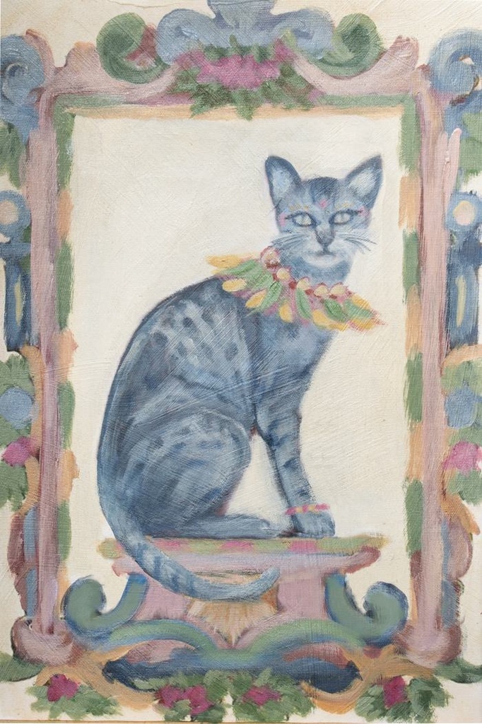 [MAF-12X12G] Maffet the Cat (Gold, 12x12)