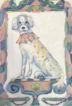 [FNID-18X24LG] Royal Family: Isabel The Dog (Gold, 18x24-LANDSCAPE)